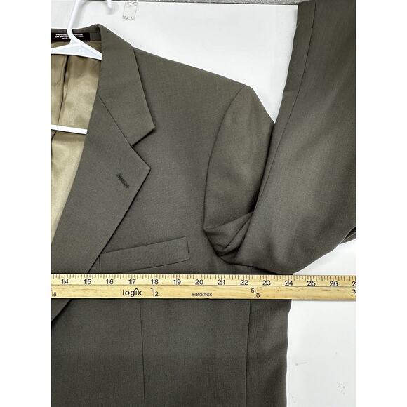 Evan Picone for The Bon-Ton Mens Blazer Size Unknown Brown Pure Wool Altered - Picture 9 of 12